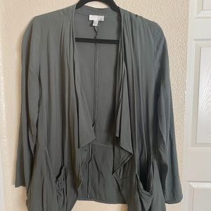 Olive green cardigan